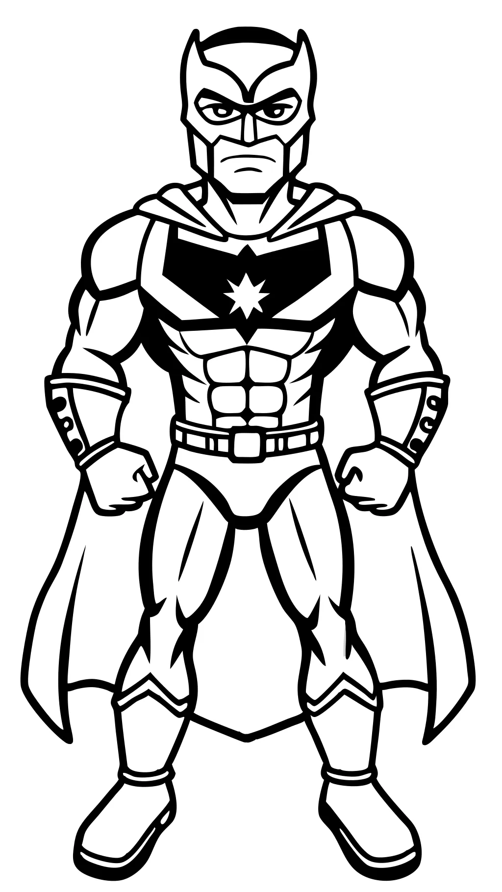 print superhero coloring pages